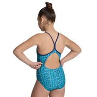 Arena Starfish Tjejbaddräkt Lightdrop Navy-Turquoise Multi