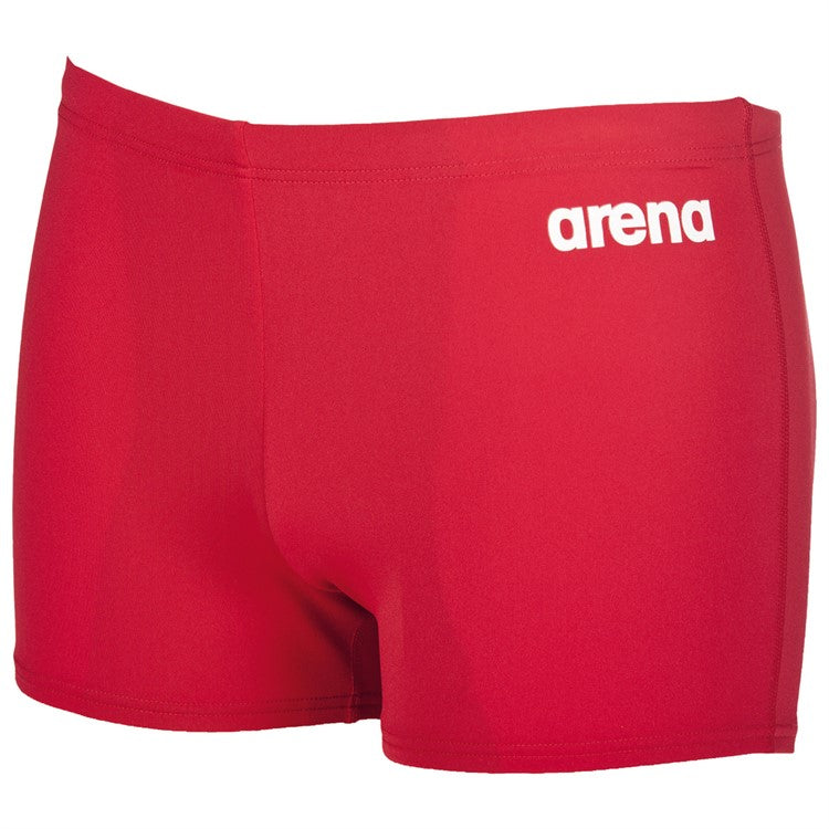 Arena M Solid korta badbyxor Röd-Vit