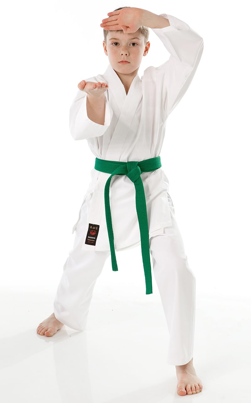 TOKAIDO Beginner Karate Gi, Shoshin, 8 oz.