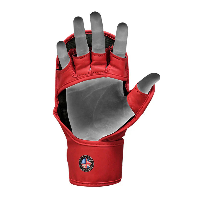 RDX Grappling Handskar SHOOTER AURA PLUS T-17 - Röd/Svart