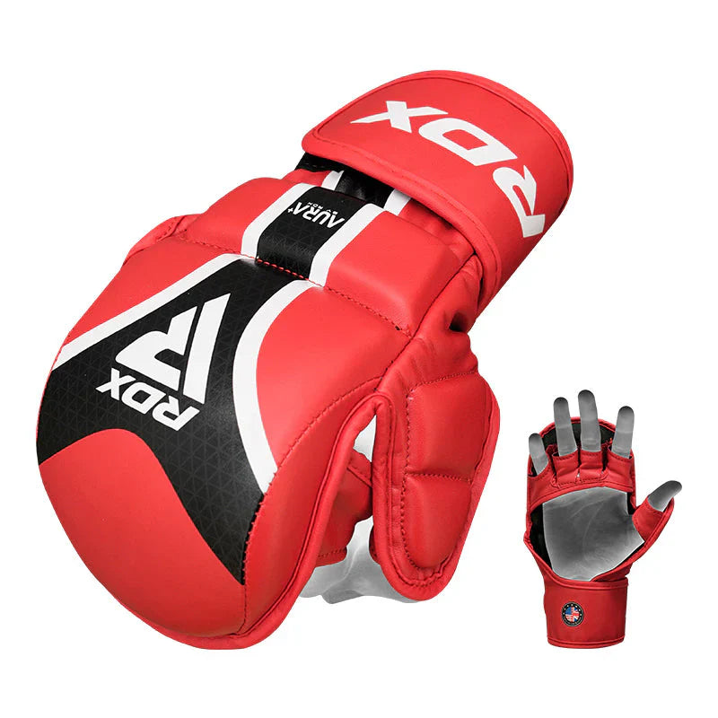 RDX Grappling Handskar SHOOTER AURA PLUS T-17 - Röd/Svart