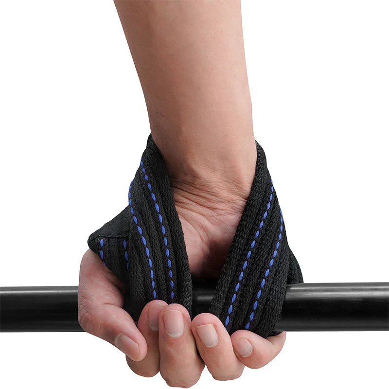 RDX Gym Lifting Cotton 8 Straps - Blå