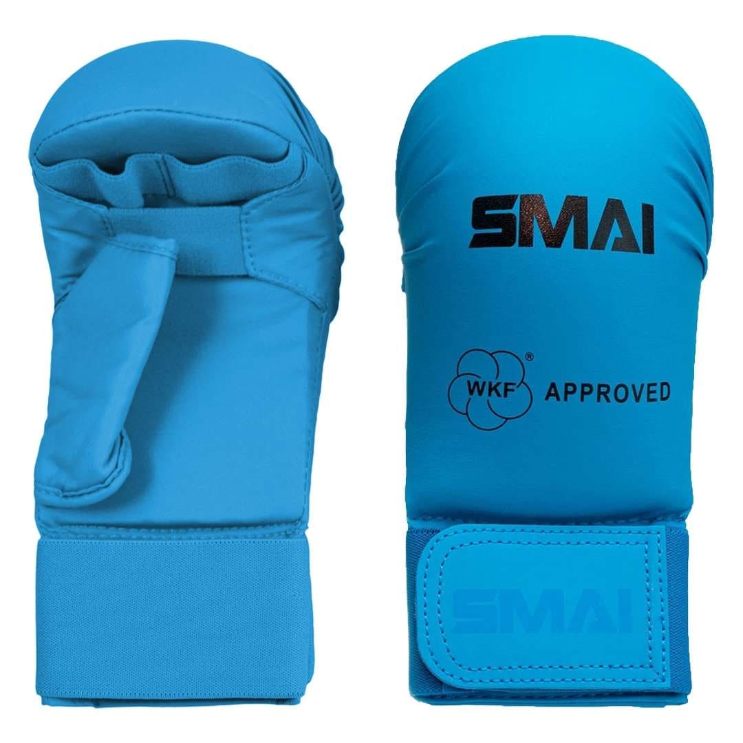 SMAI WKF Karatehandskar, tumskydd - Blå