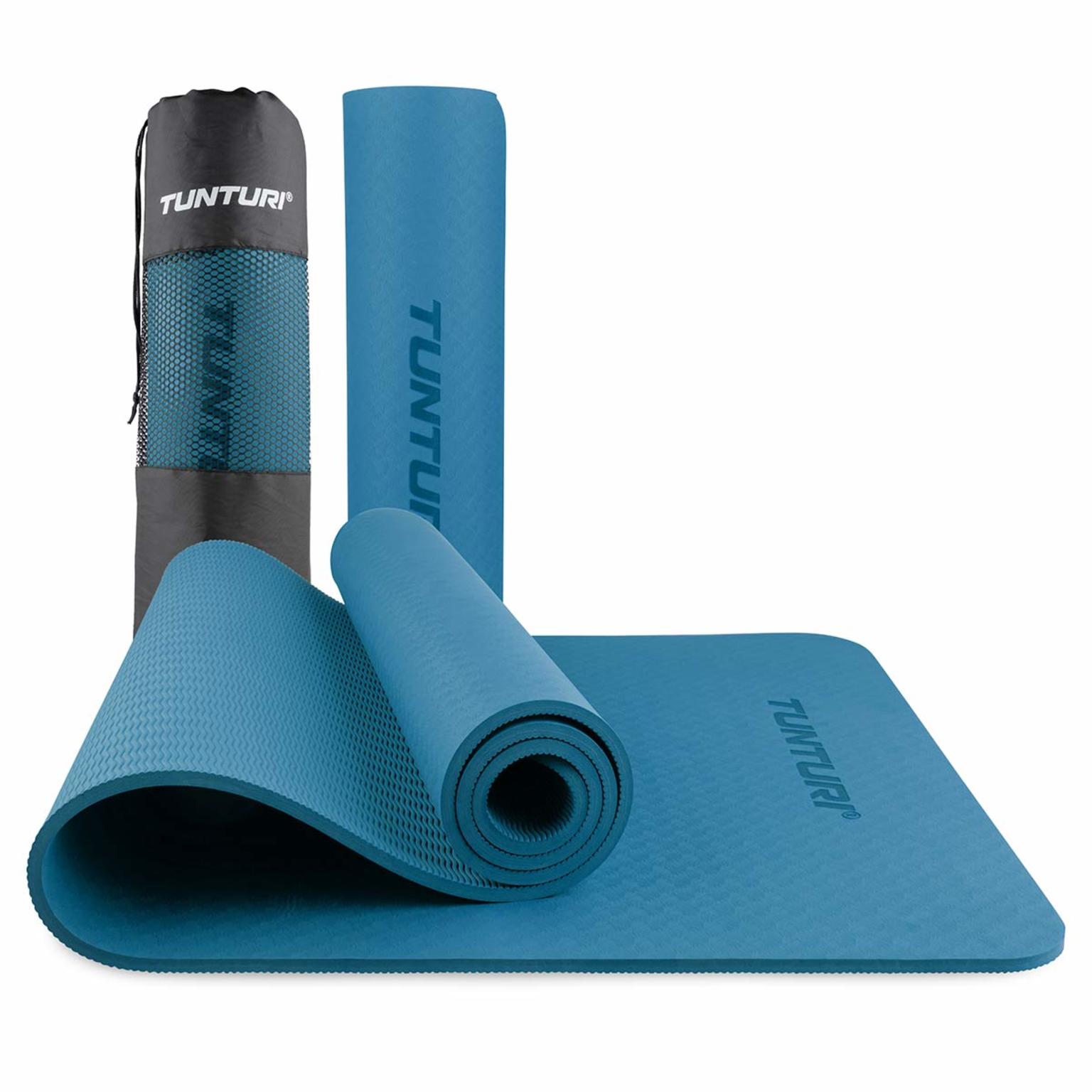 Tunturi Yogamatta 8 mm Petrol Blå
