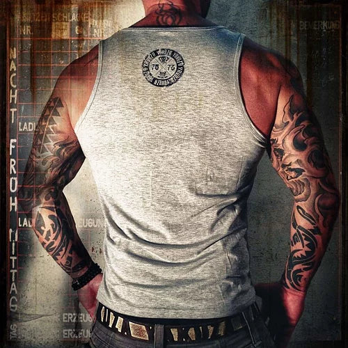 Fuck Your Face Tanktop - Grå