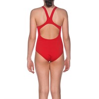 Arena Tjejbaddräkt Solid Swim Pro Röd-Vit