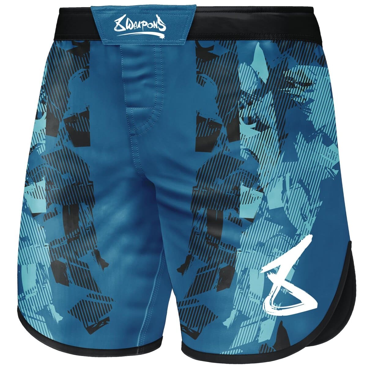 8 WEAPONS Fight Shorts, Hit 2.0 - Marin/Svart