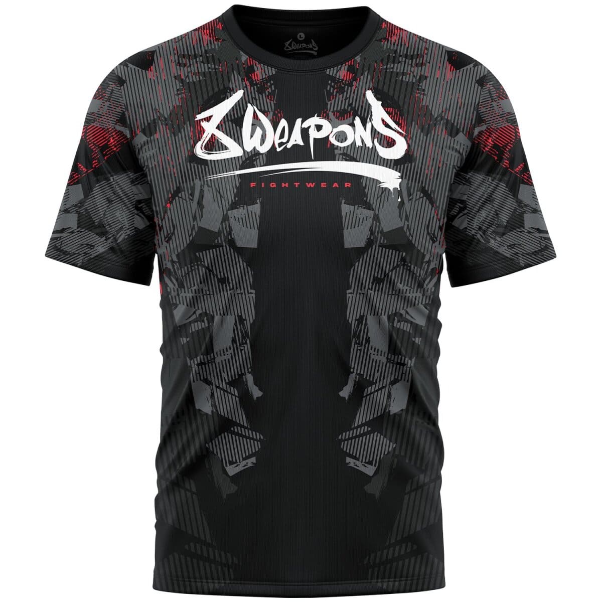 8 WEAPONS Funktionell T-Shirt, Hit 2.0 - Svart/Röd