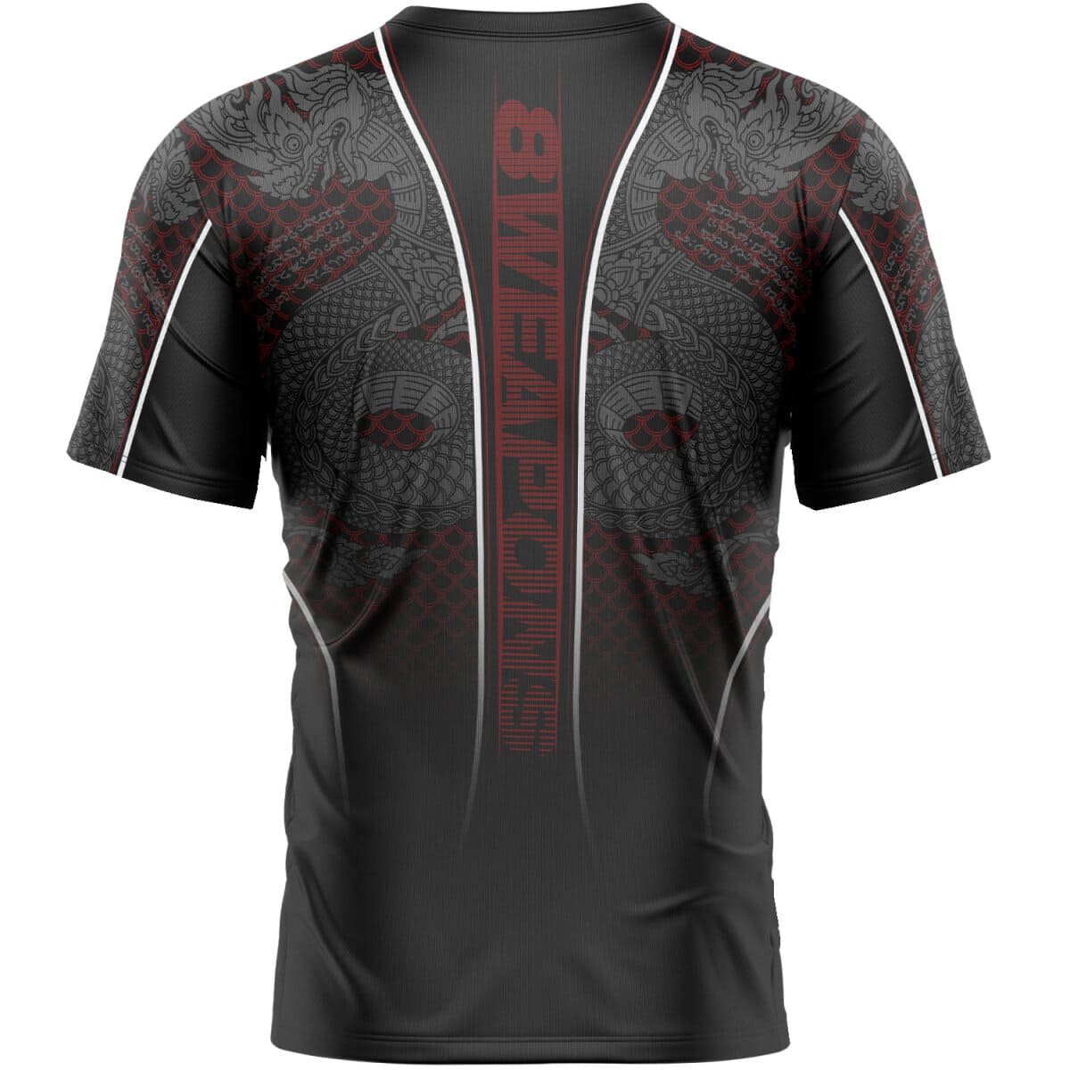 8 WEAPONS Funktionell T-Shirt, Naga Yant - Svart/Röd