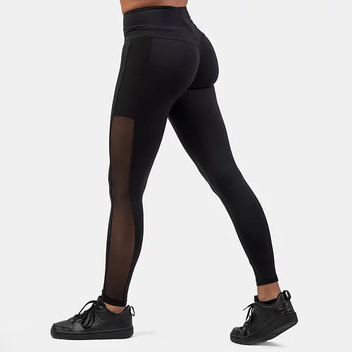 Nebbia Svarta Mesh Design Leggings - Svart