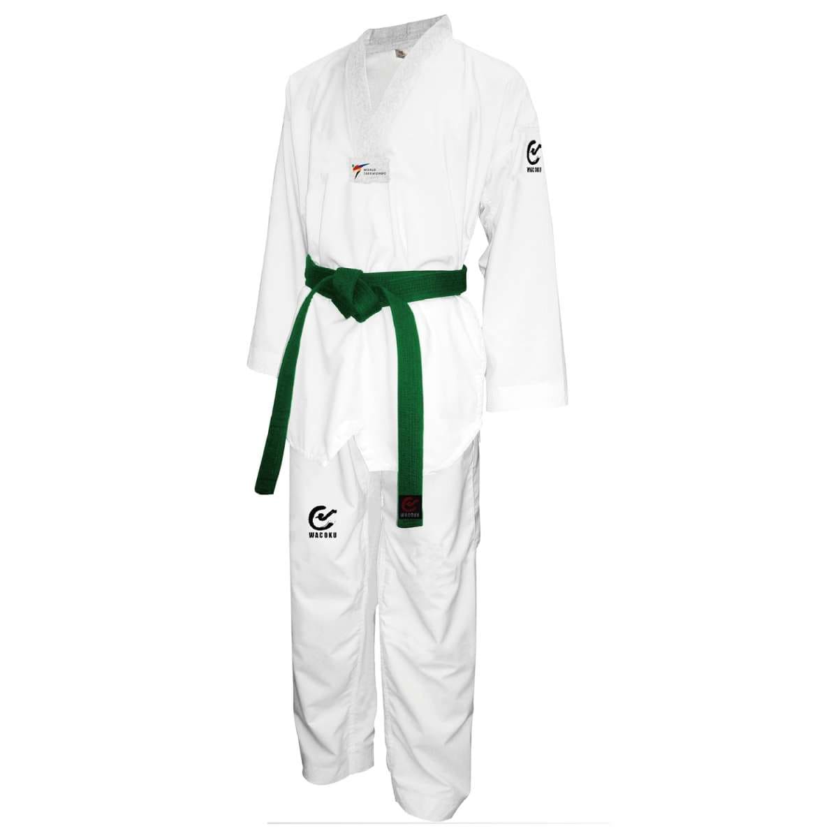 WACOKU FALCON Taekwondo Dräkt - Vit-V, WT-godkänd