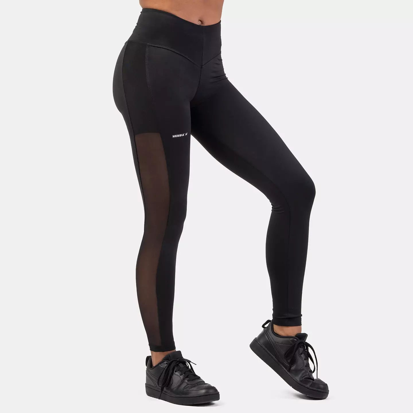 Nebbia Svarta Mesh Design Leggings - Svart