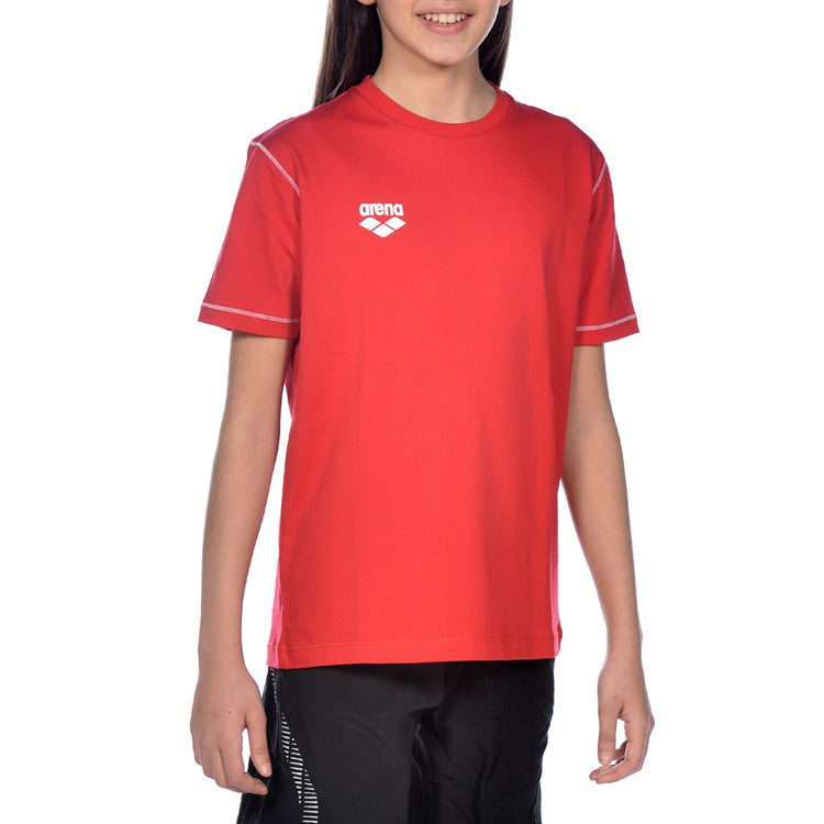 Arena Jr Tl S/S Tee Röd