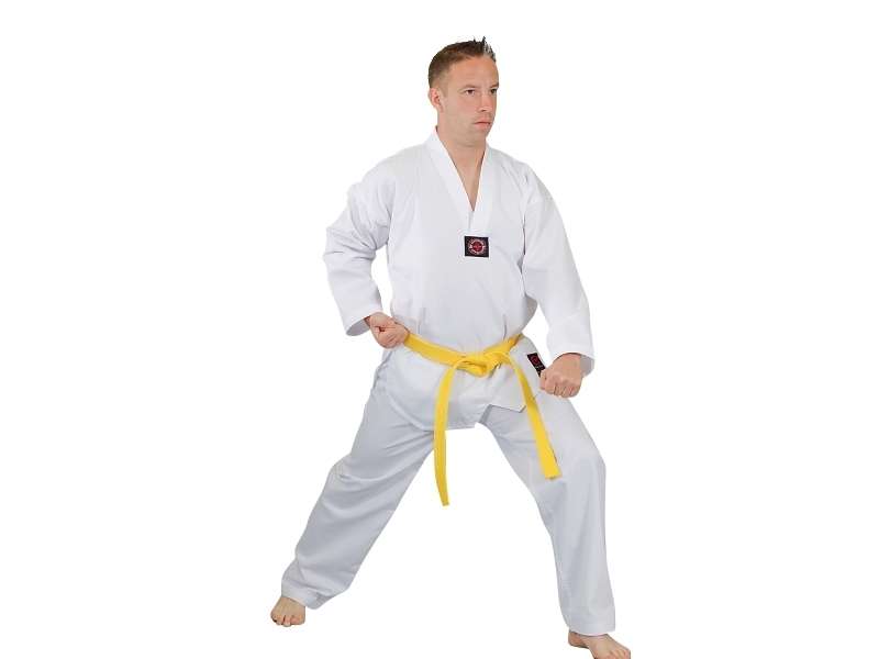 Phoenix Taekwondo Dobok Ribbed Standard med rev
