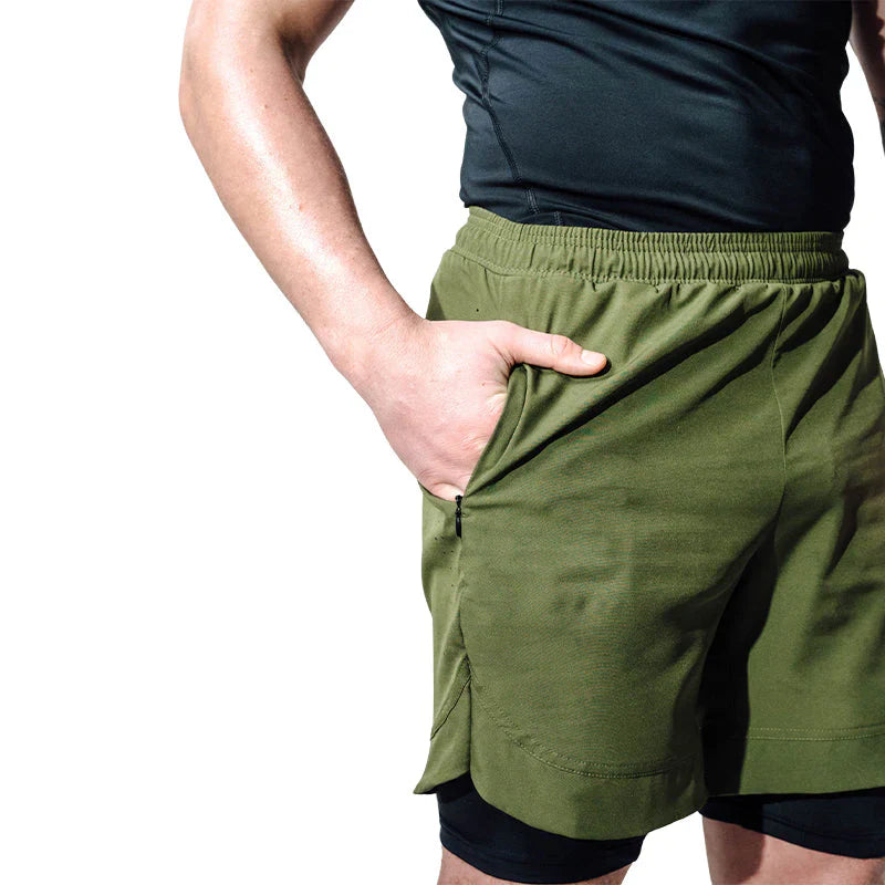 RDX MMA Kompression Shorts T16 - Armégrön/Svart