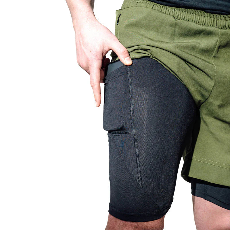 RDX MMA Kompression Shorts T16 - Armégrön/Svart