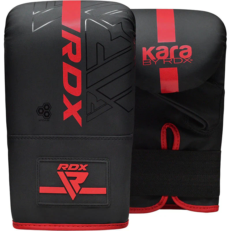 RDX Säckhandskar KARA F6 - Svartmatt/Röd