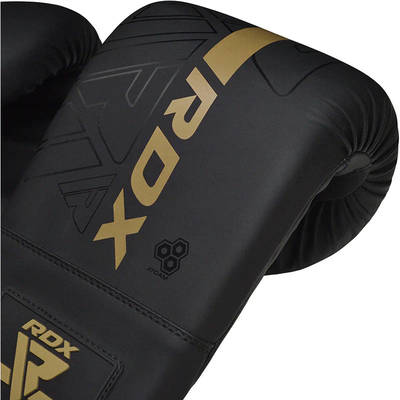 RDX Säckhandskar KARA F6 - Mattsvart/Guld