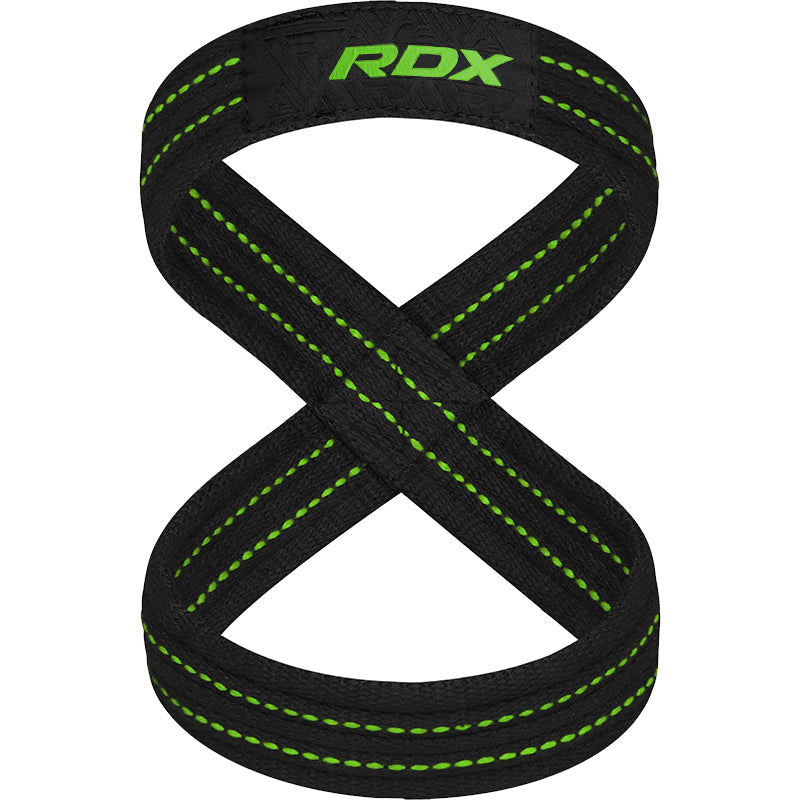 RDX Gym Lifting Cotton 8 Straps - Armégrön