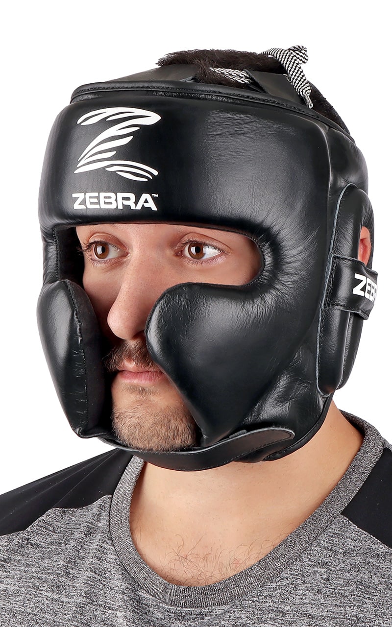 ZEBRA Huvudskydd, Sparring, läder
