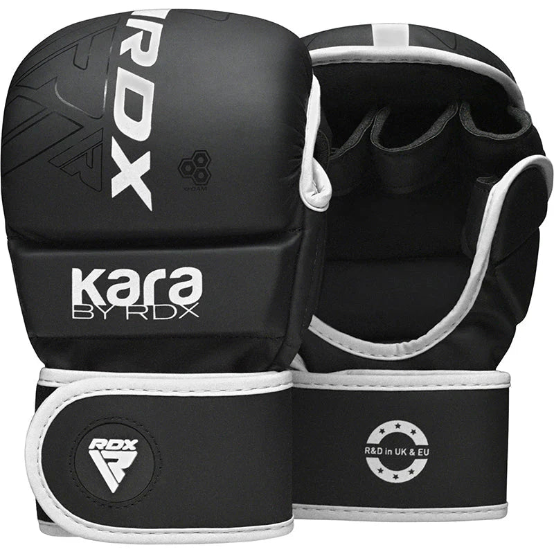 RDX Grappling Gloves Shooter F6 - Mattsvart/Vit