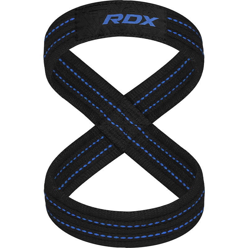 RDX Gym Lifting Cotton 8 Straps - Blå
