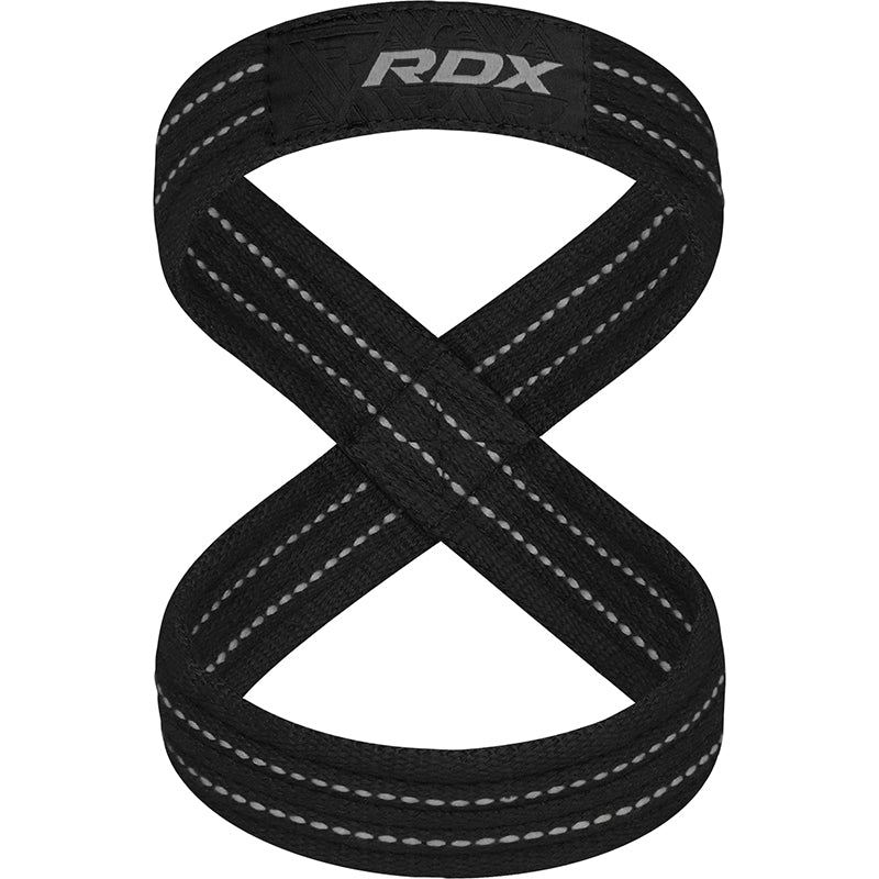 RDX Gym Lifting Cotton 8 Straps - Grå